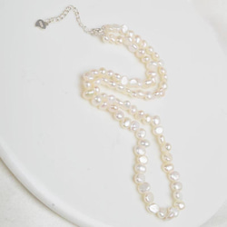 Baroque fresh water pearl ＆ SV925 Necklace 5枚目の画像