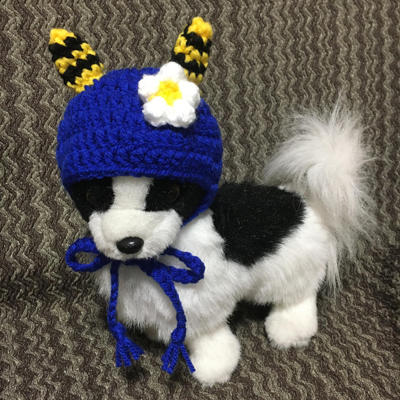 鬼の帽子❤️小型犬用ニット帽・猫用ニット帽❤️節分 4枚目の画像