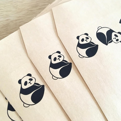 パンダの茶封筒（長3封筒）10枚入 クラフト封筒 事務封筒 手紙 郵送 梱包 動物 panda グッズ 可愛い おしゃれ 4枚目の画像