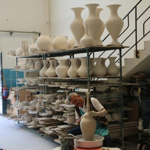 限定品☆トルコイズミル陶器・タイル・アート絵画・額縁付きB