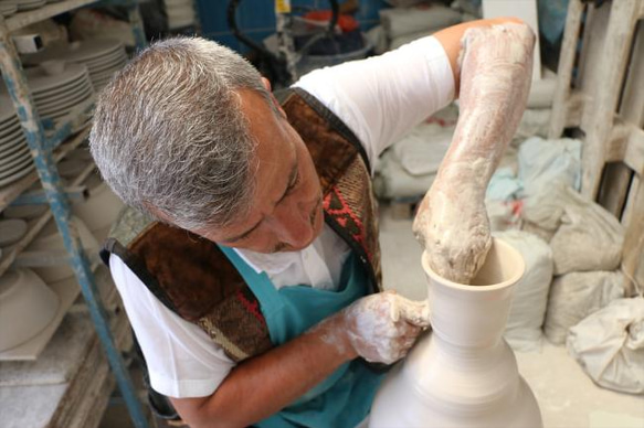 新春トルコイズミル陶器・タイル・アート絵画・額縁付きB 15枚目の画像