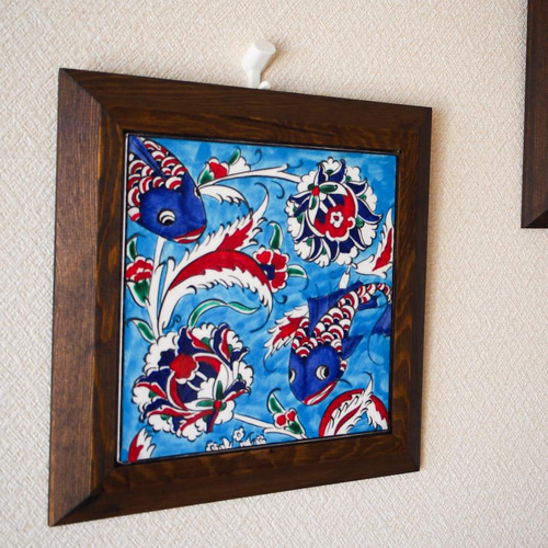 超早割・クリスマス/トルコイズミル陶器・タイル・アート絵画