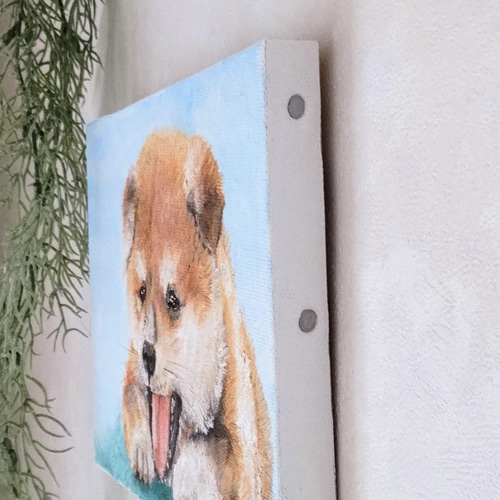 秋田犬の仔犬 絵画 Atelier kiyomi 通販 13250694｜Creema(クリーマ)