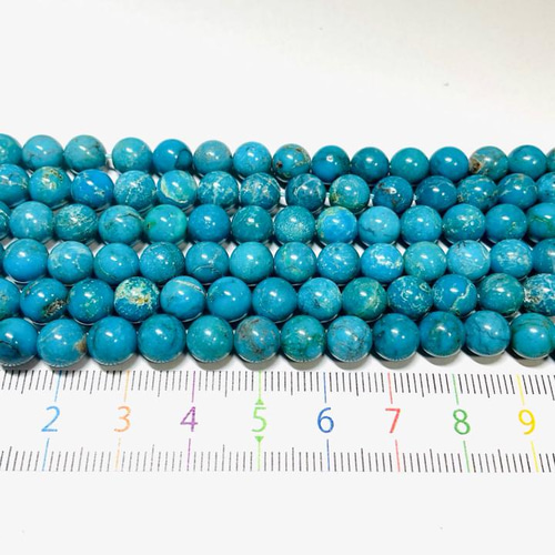 t124 ターコイズ 天然石 ラウンド 丸玉 トルコ石 青 緑 ブルー