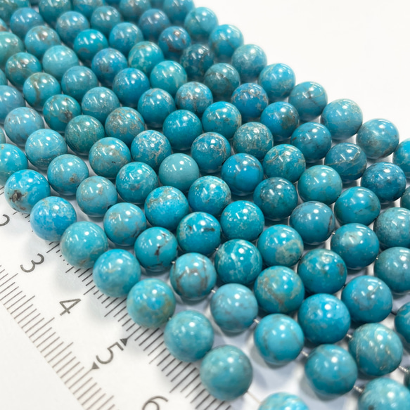 t124 ターコイズ 天然石 ラウンド 丸玉 トルコ石 青 緑 ブルー