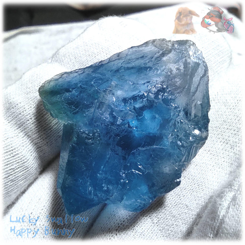 ◇ 秘蔵品 宝石質 特殊希少カラー ブルーフローライト 欠片 結晶