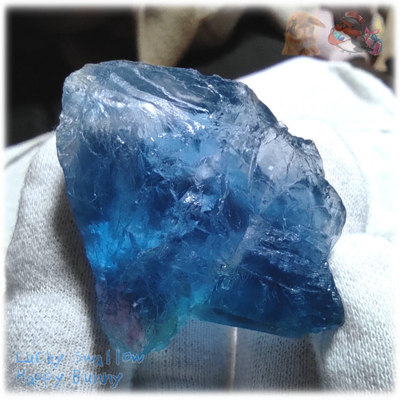 ◇ 秘蔵品 宝石質 特殊希少カラー ブルーフローライト 欠片 結晶