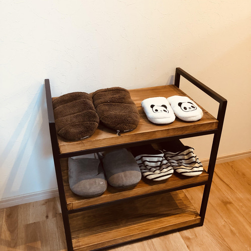 アイアンラック ハンドメイド 棚・シェルフ・ラック Yuu-Ri-Wood 通販