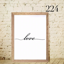 LOVE 愛の言葉　黒ベース　No.279.⭐️ポスター　北欧 アート　名言　愛　LOVE 結婚　　アート ウェディング 8枚目の画像