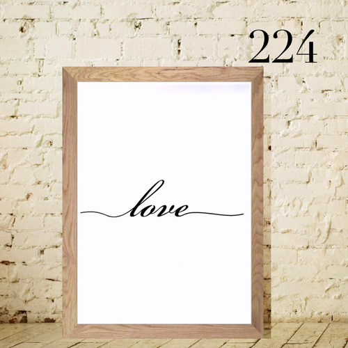 ★ ❣️送料無料❣️MONET ポスター LOVE 愛の言葉 黒ベース No.279.⭐️ポスター 北欧 アート 名言