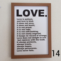 LOVE 愛の言葉　黒ベース　No.279.⭐️ポスター　北欧 アート　名言　愛　LOVE 結婚　　アート ウェディング 17枚目の画像