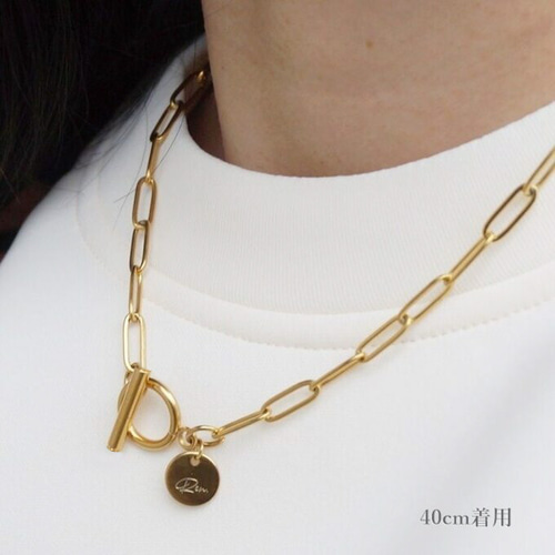 ペアネックレス・ペアブレスレットにもできる][刻印アクセサリー