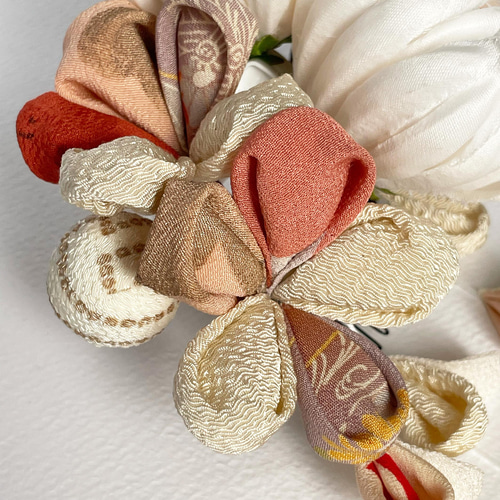 コトコト様 専用。配色パターンご確認画像。つまみ細工 髪飾り 滑り止め