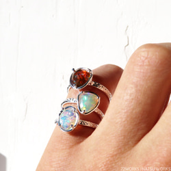 オパール リング / Ethiopian Opal Ring rc1 5枚目の画像