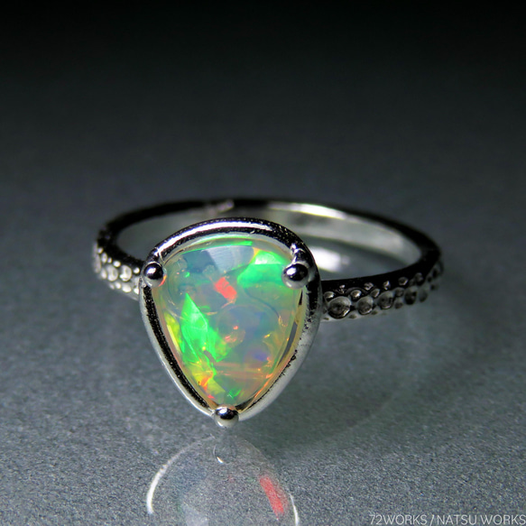 オパール リング / Ethiopian Opal Ring rc2 2枚目の画像