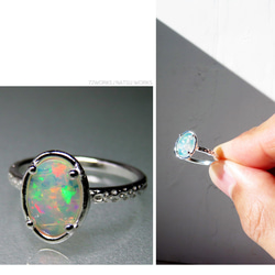 オパール リング / Ethiopian Opal Ring rc4 3枚目の画像