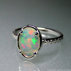 オパール リング / Ethiopian Opal Ring rc4 6枚目の画像