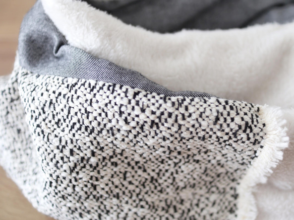 冬季半價促銷 ◆ 大理石紋粗花呢和蓬鬆的圍巾<snood003> 第10張的照片