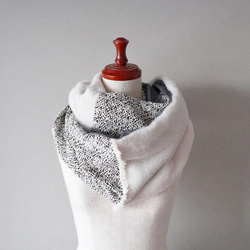 冬季半價促銷 ◆ 大理石紋粗花呢和蓬鬆的圍巾<snood003> 第2張的照片