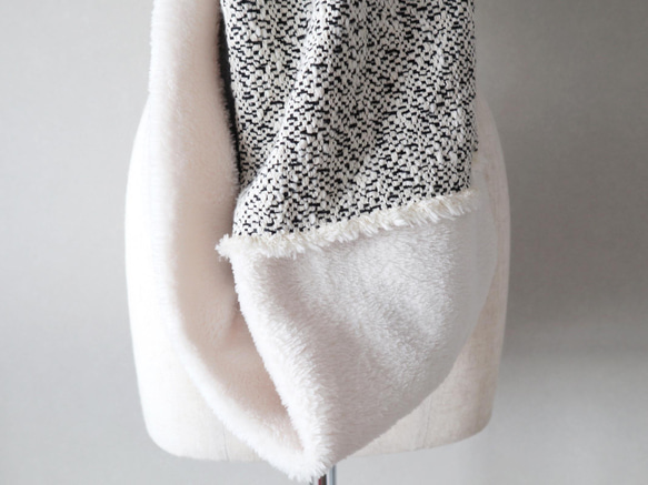冬季半價促銷 ◆ 大理石紋粗花呢和蓬鬆的圍巾<snood003> 第6張的照片