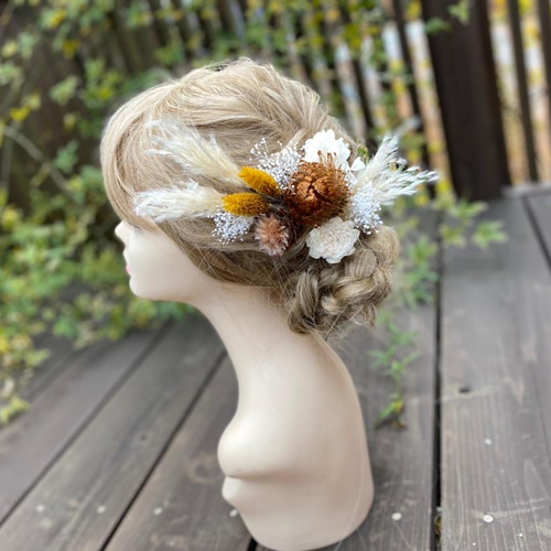 ナチュラルヘッドドレス12p（ドライ・プリザーブド・ハンドメイド  