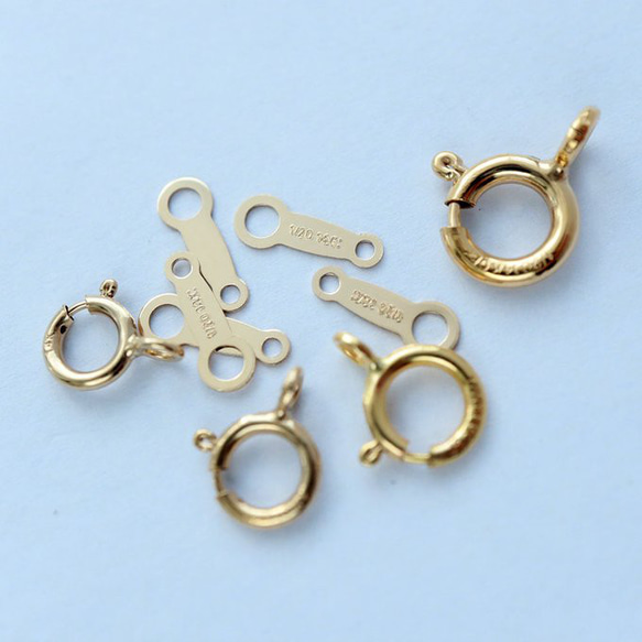 14KGF 真鍮製 5.5mm 引き輪 単品 NEWCOLOR 3個 アメリカ直輸入 7枚目の画像