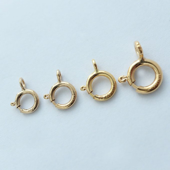14KGF 真鍮製 5.5mm 引き輪 単品 NEWCOLOR 3個 アメリカ直輸入 3枚目の画像