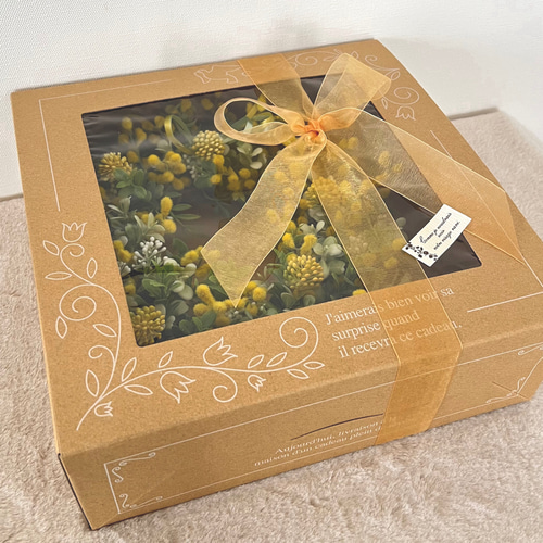 特集掲載』ふんわりミモザのリース リース AilesBlanches 通販