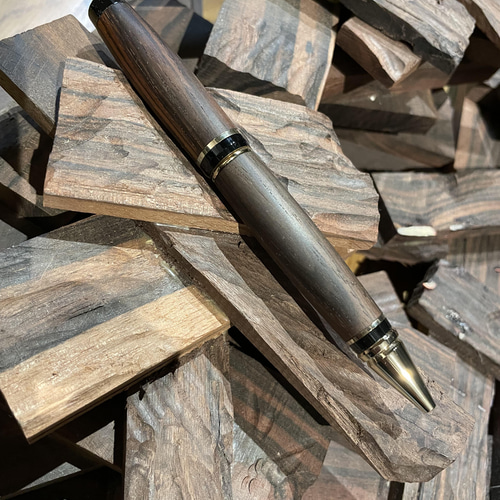 木のペンブラジリアンローズウッドのボールペン ペン・筆記用具 レッド