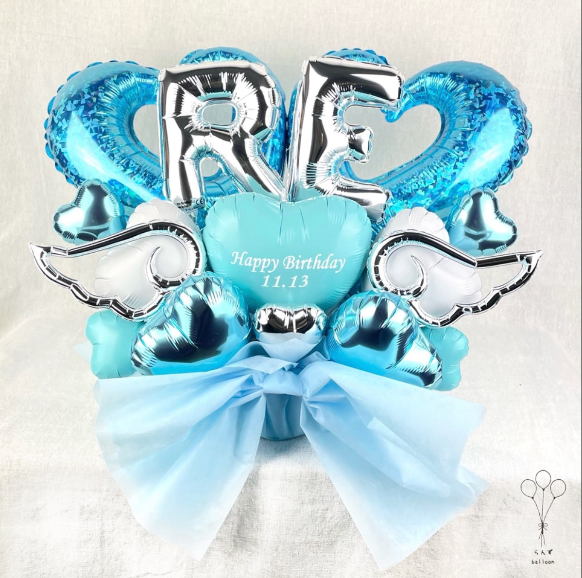 ❤︎　バルーンアレンジ 推し　生誕祭 文字入れ代込み】バルーンアレンジメント 推し活 本人不在 誕生日