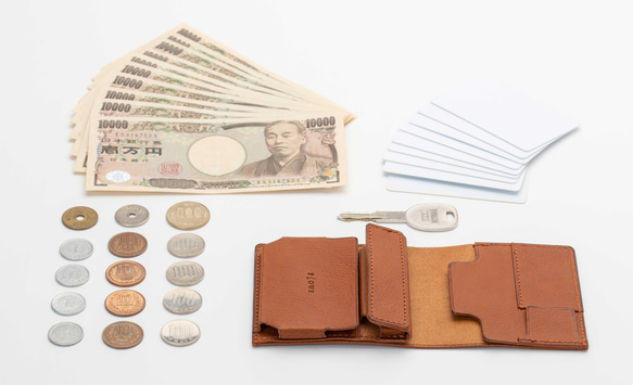 小さく薄い財布　dritto2　コンパクトな二つ折り財布 5枚目の画像