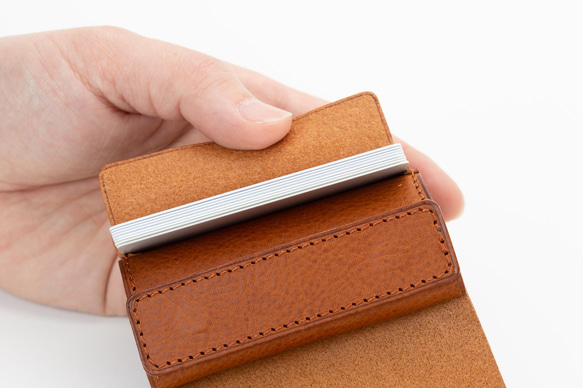 小さく薄い財布　dritto2　コンパクトな二つ折り財布 8枚目の画像
