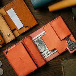 小さく薄い財布　dritto2　コンパクトな二つ折り財布 2枚目の画像