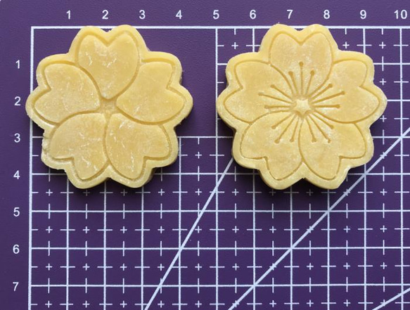 バレンタイン用ハートと桜のクッキー型【Sサイズ】 3枚目の画像