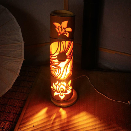 竹灯り・竹あかり・竹灯籠・竹灯篭・竹ランプ ～～ 癒しの灯り☆揺らぎ