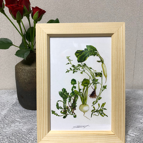 水彩画原画【椿】A5サイズ イラスト atelier KARISH 通販 水彩画原画【椿】A5サイズ イラスト atelier KARISH 通販