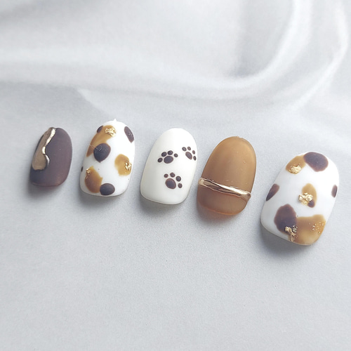 アートネイルチップセット 猫デザイン アートネイルチップセット 猫デザイン