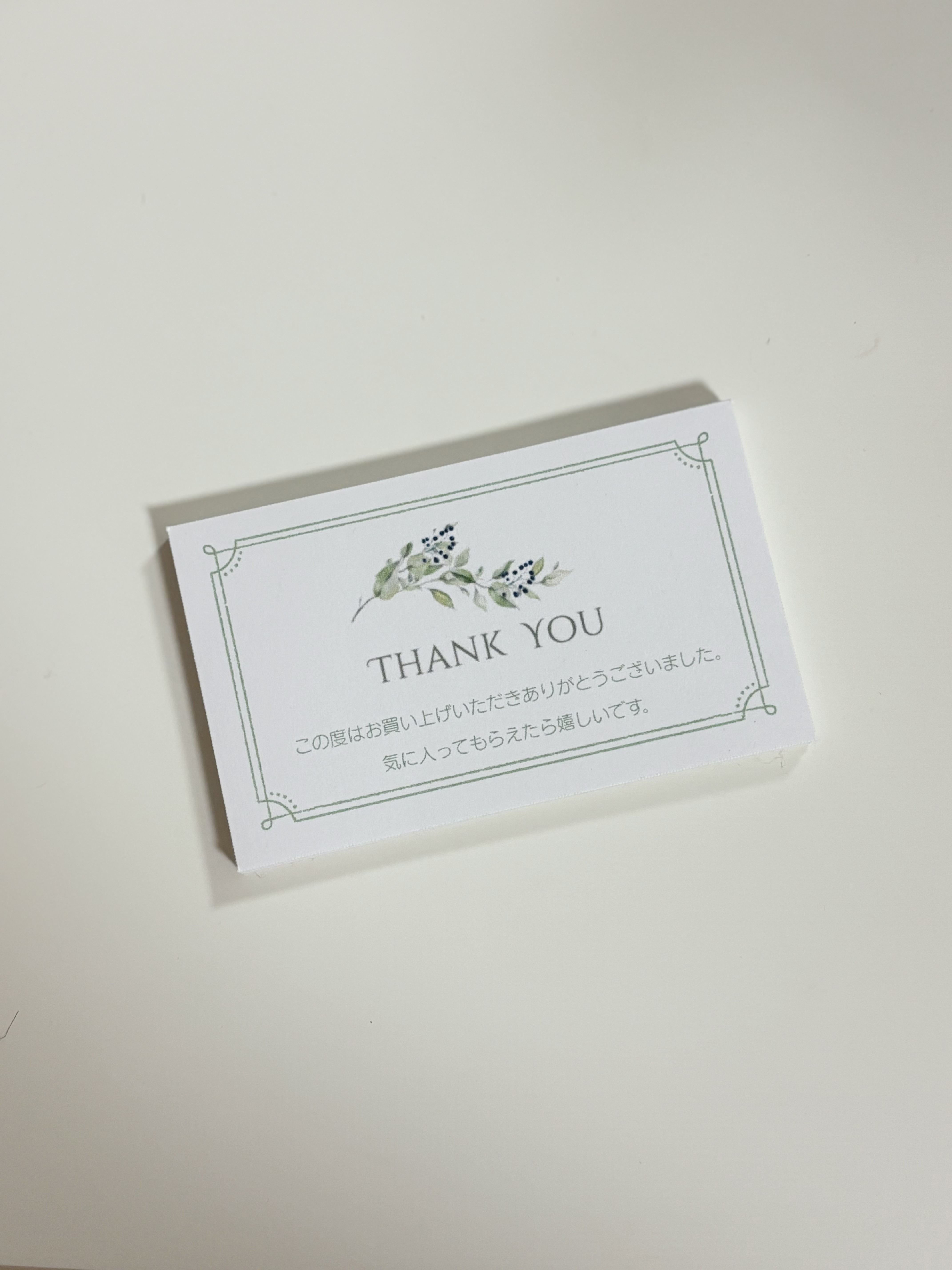 サンキューカード 50枚＊ メッセージカード mk_plaisir 通販