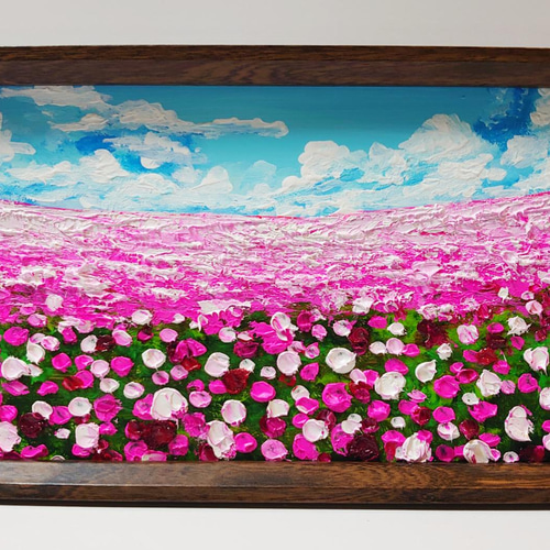 油絵 ミニ長方形 絵画 【花畑】 絵画 HR 通販 13254781 油絵 ミニ長方形 絵画 【花畑】 絵画 HR 通販 13254781