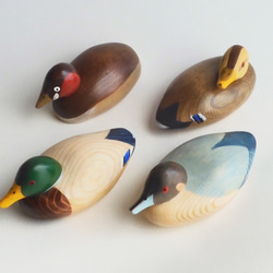 ミニデコイ ラディ(★台付き) mini wooden decoy / ruddy duck 8枚目の画像