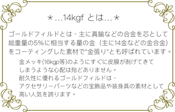 《14kgf》ピアスキャッチ3.8㎜×.4.6㎜ 【3ペア】 3枚目の画像