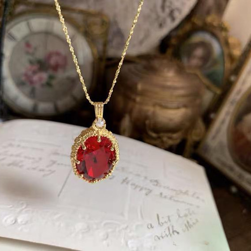 ウエスタンアンティーク 人工ルビー ピジョンブラッドレッド ルビー