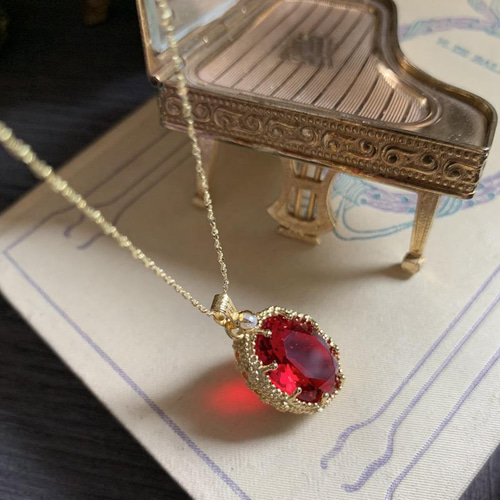 ウエスタンアンティーク 人工ルビー ピジョンブラッドレッド ルビー