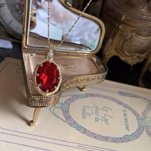 ビンテージ アンティーク レッド 赤 40s 50s フラワーベース ルビー Vintage mini red glass flower vase/ビンテージ レッド ガラス