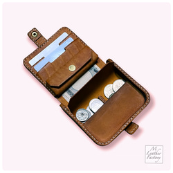 【積革】コイントレーレイヤーウォレットtype.R 2枚目の画像