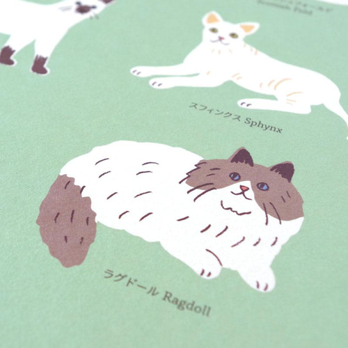 猫図鑑」ポスター/Cats/A3 雜貨・其他 tekのへや 的作品 13256106｜Creema