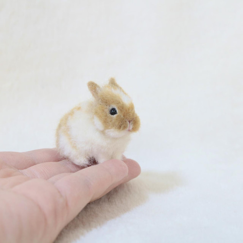 羊毛フェルト 小さなうさぎちゃん ハンドメイド作品 作家様 羊毛