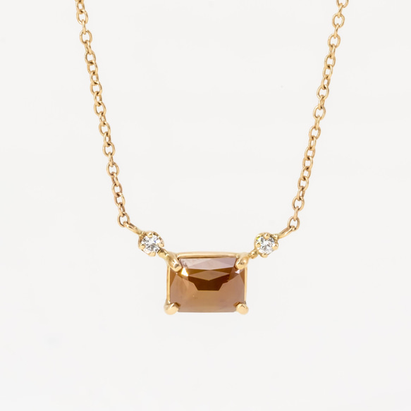 littlest bouquet Diamond Necklace Caramel 1枚目の画像