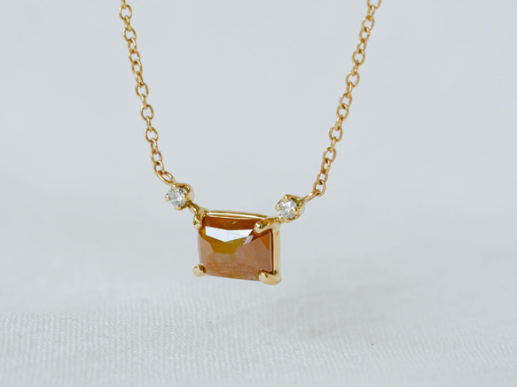 littlest bouquet Diamond Necklace Caramel 3枚目の画像