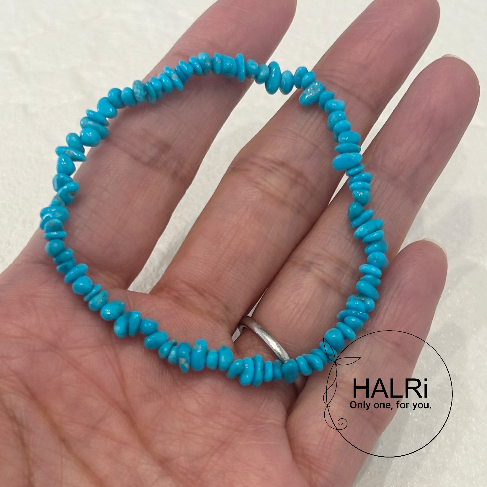 天然石ブレスレット157◇スリーピングビューティーターコイズ